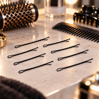 Metal Bobby Hair Pins with Wavy Grip for Buns and Everyday Hairdos (36 Pc Set)