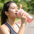 Sports Water Bottle 400ml Leakproof Flip Lid Shaker Tumbler for Gym