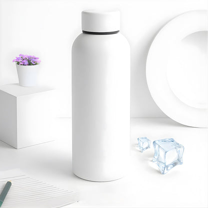 Customize Stainless Steel Double Wall Vacuum-Insulated Drink Water (White / 500 ML Approx)