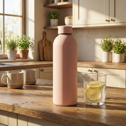 Customize Stainless Steel Double Wall Vacuum-Insulated Drink Water (Pink / 500 ML Approx)
