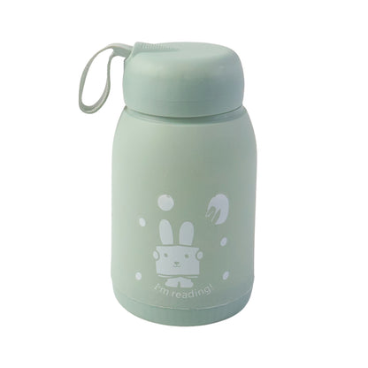 Cute Rabbit Printed Portable Insulated Water Bottle (330ML / 1 Pc)
