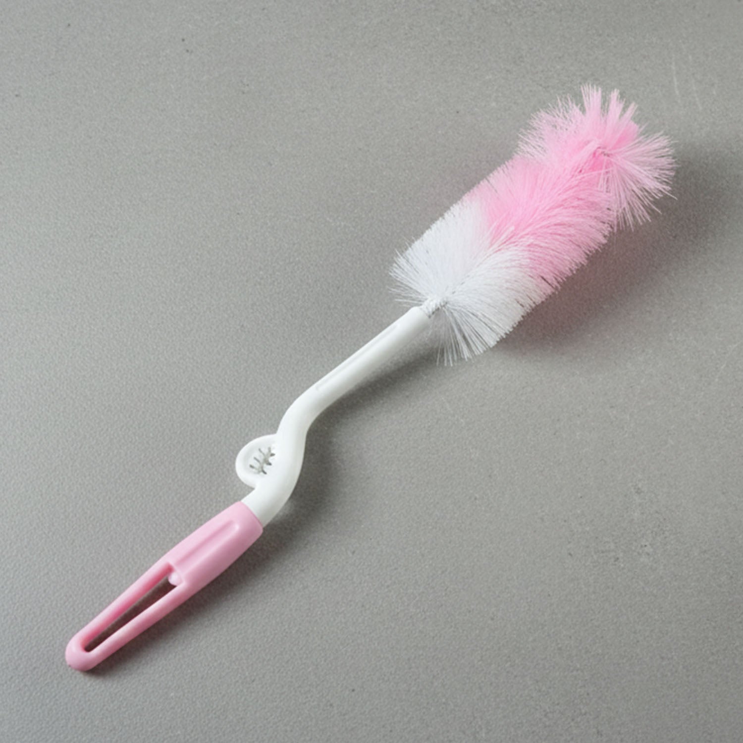 Cleaning brush bristles close-up