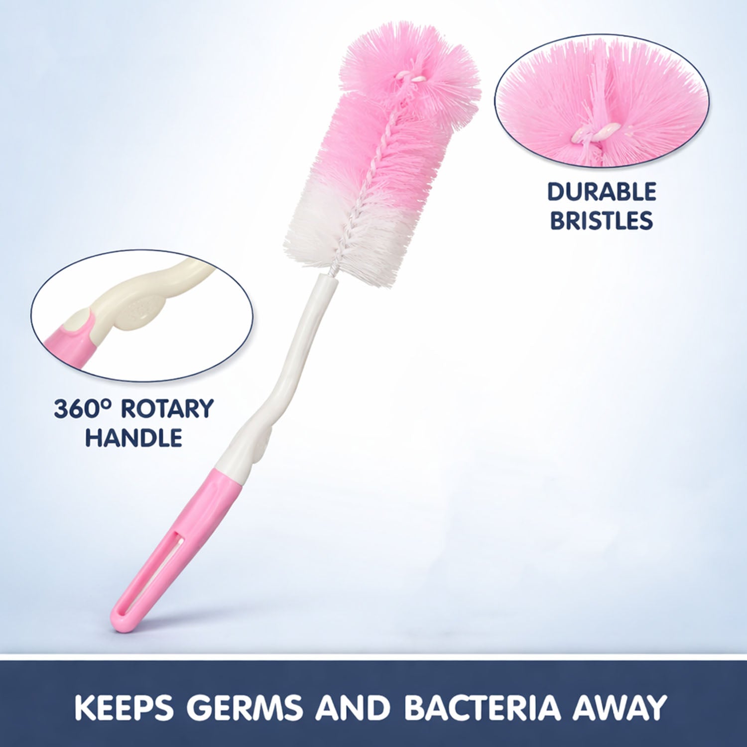 Bottle & Nipple Cleaning Brush handle view
