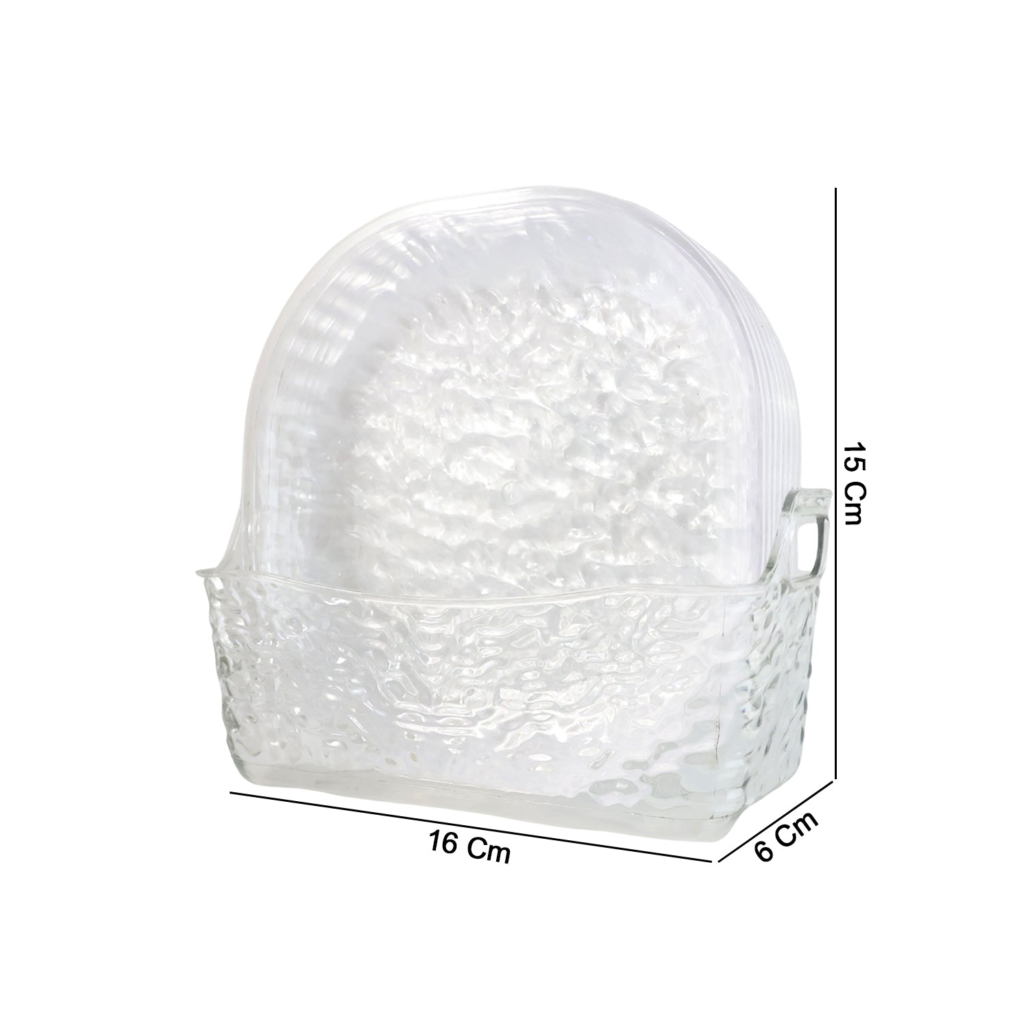 9-in-1 Crystal Glass Snack Serving Plates Set