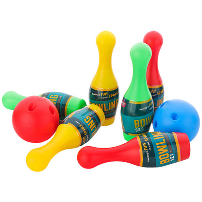 Aditi Kids Plastic Bowling Play Set with Pins & Balls – Indoor Fun Toy for Children