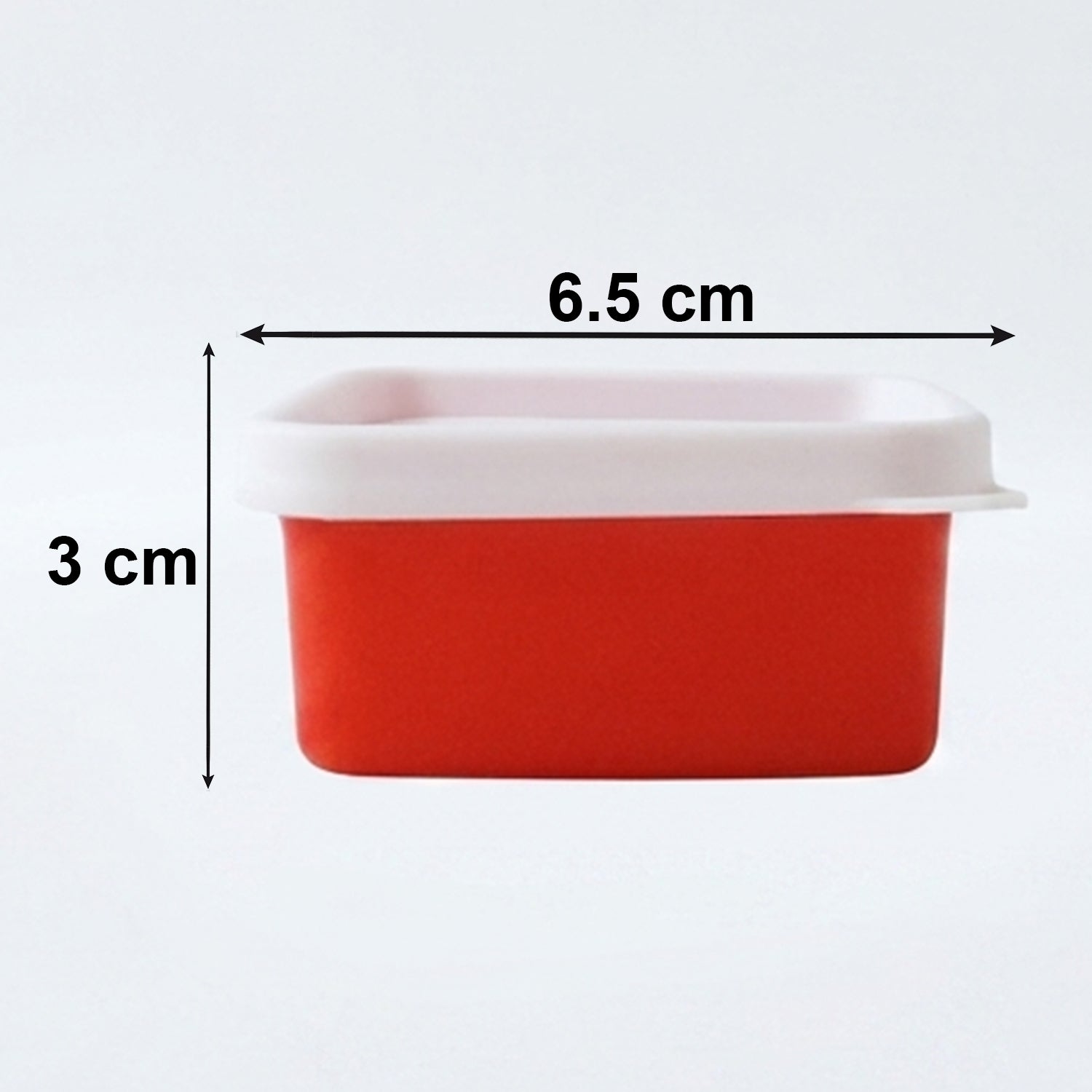 Plastic box with lid for spice storage