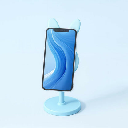 Cute Bunny Mobile Phone Stand Holder – Adjustable Desk Stand for Smartphones | Cartoon Design Universal Phone Holder for Table, Study, Office, and Kids’ Use (Mix Colors)