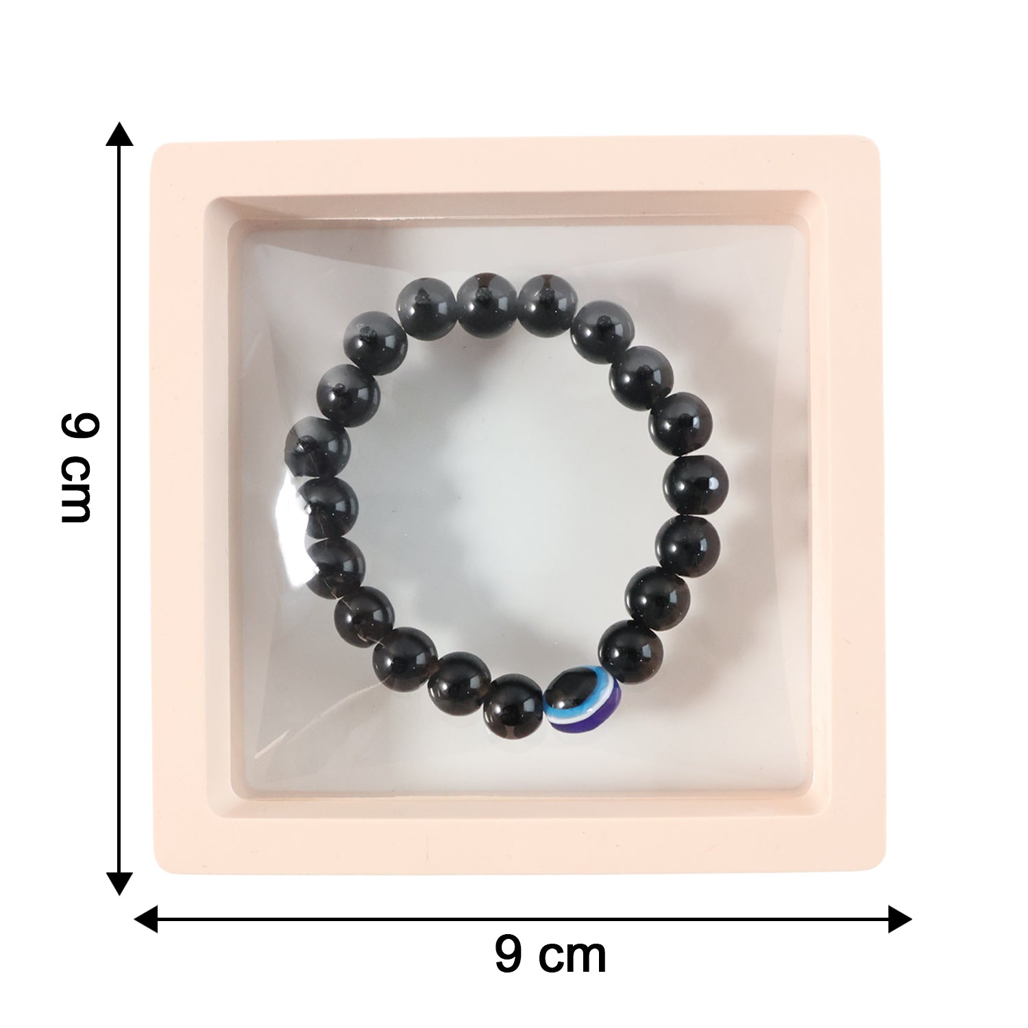 Elegant Dual-Tone Crystal Beaded Stretch Bracelet (1 Pc)
