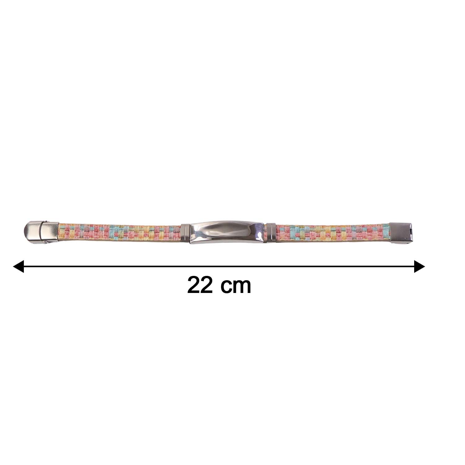 Custom Premium Fancy Wrist Bracelet with Multicolor Woven Design (1 Pc)