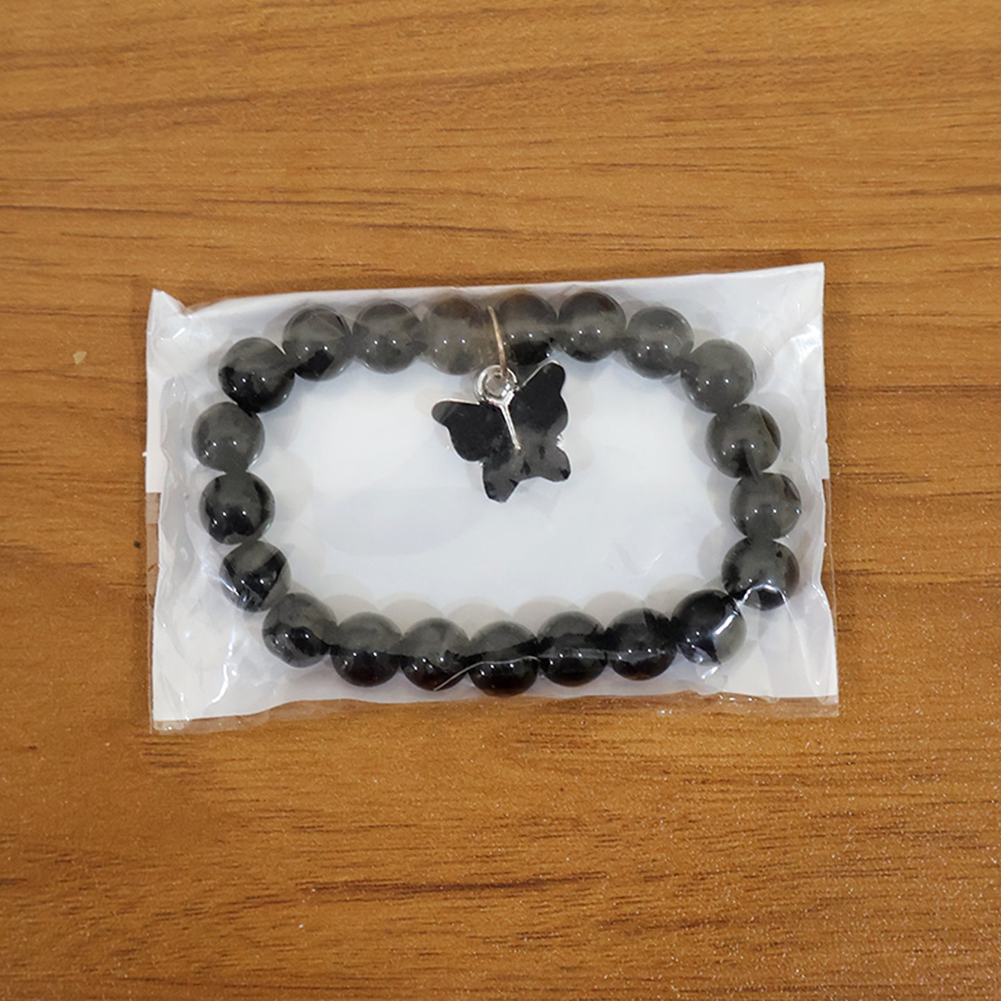 Black Beaded Fashion Bracelet (1 Pc)