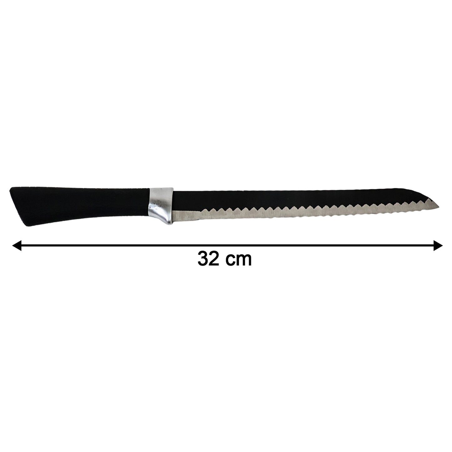 Premium 32 Cm Serrated Bread Knife with Ergonomic Handle