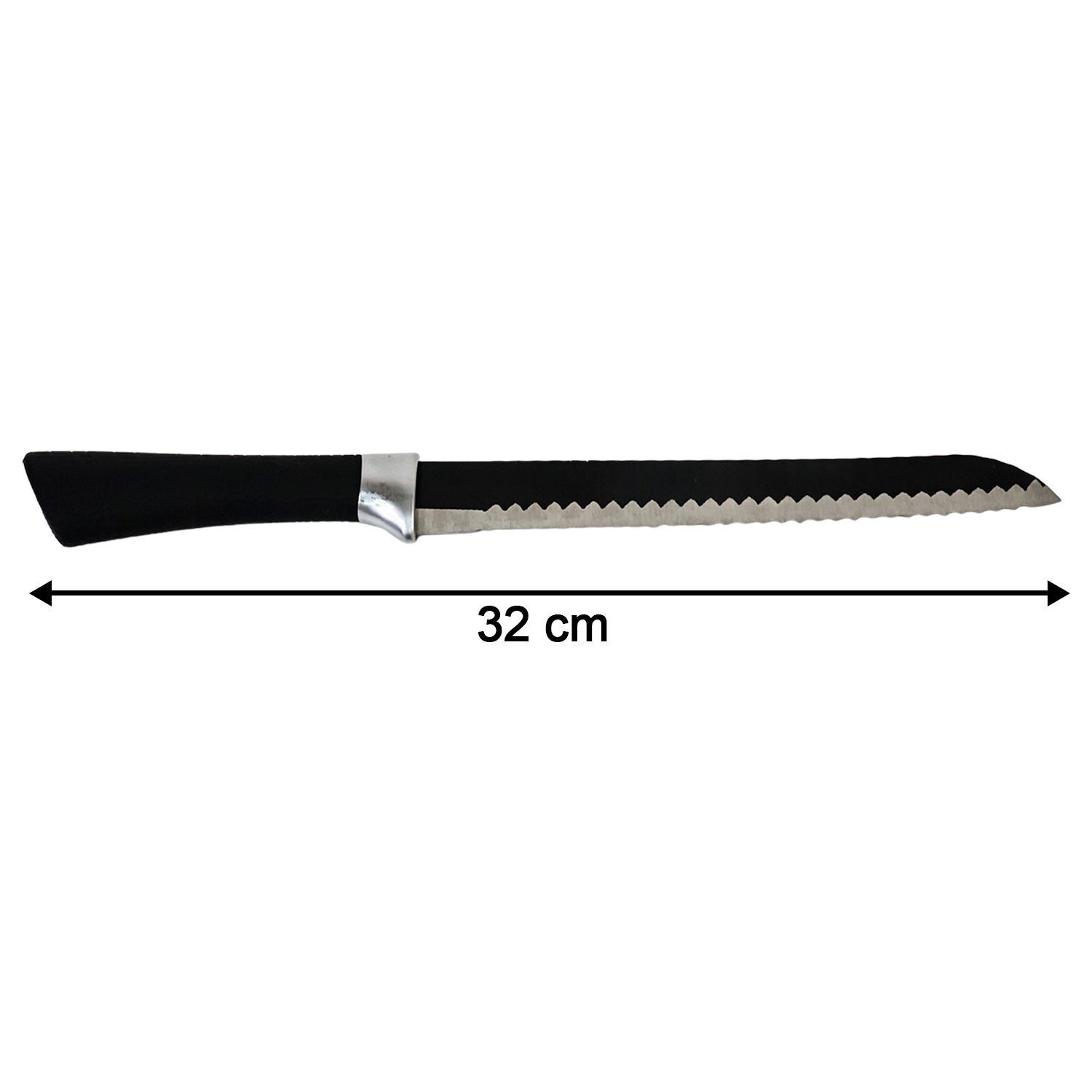 Premium 32 Cm Serrated Bread Knife with Ergonomic Handle