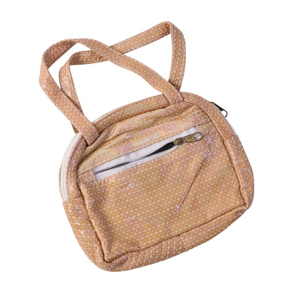 Fashion mini purse for girls with zipper closure and handle