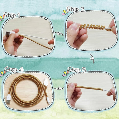 Spiral Cable Protector Sleeve (1 Pc / Mix Color)