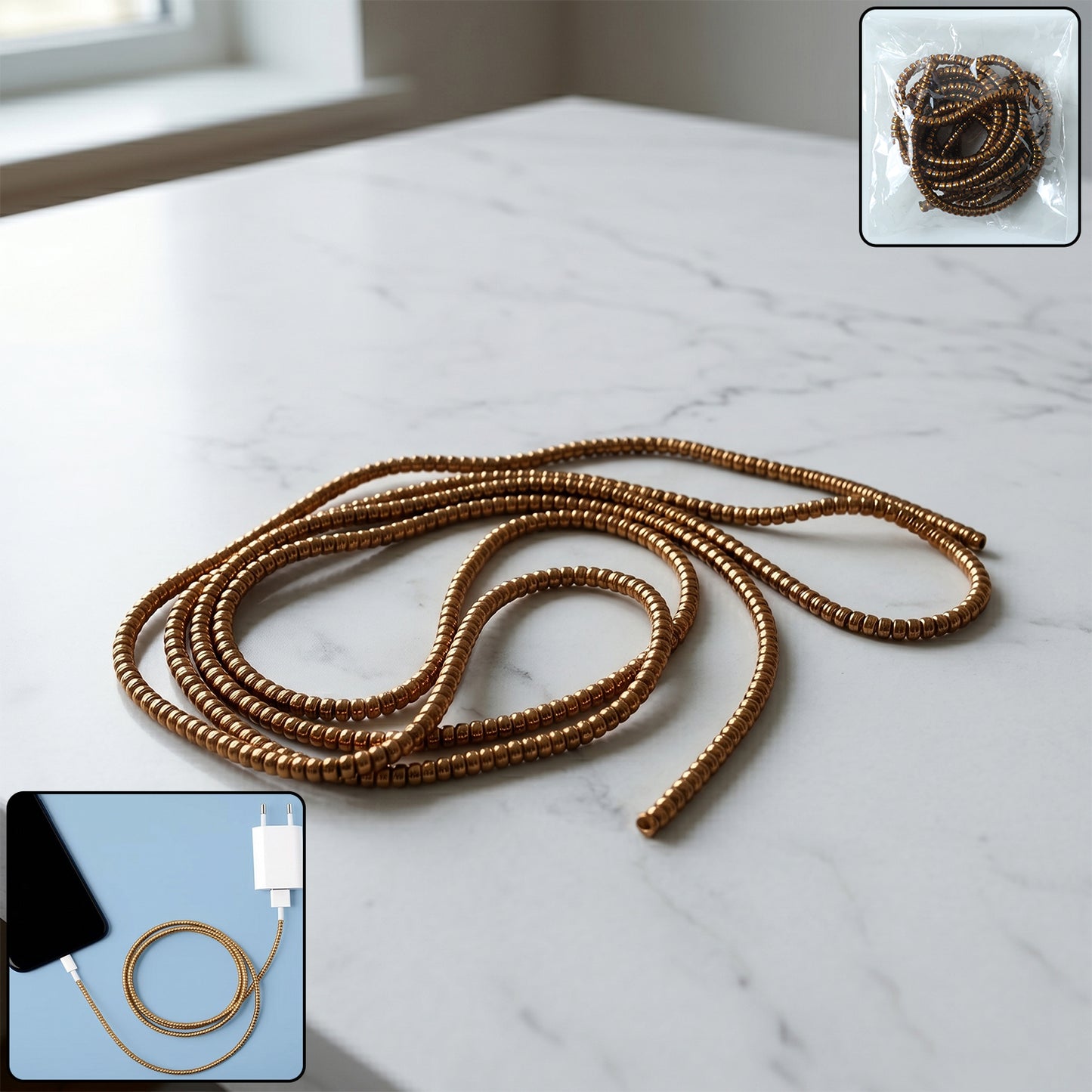 Spiral Cable Protector Sleeve (1 Pc / Mix Color)