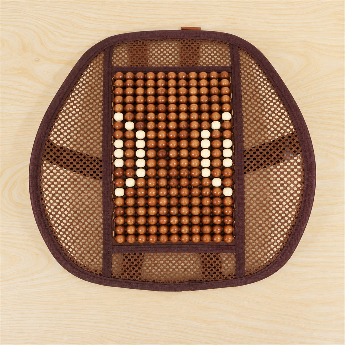 Brown Mesh Car Seat Back Support