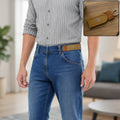 Buckle Less Elastic Belt Invisible Stretch Waist Belt No Bulge Lazy (1 Pc)
