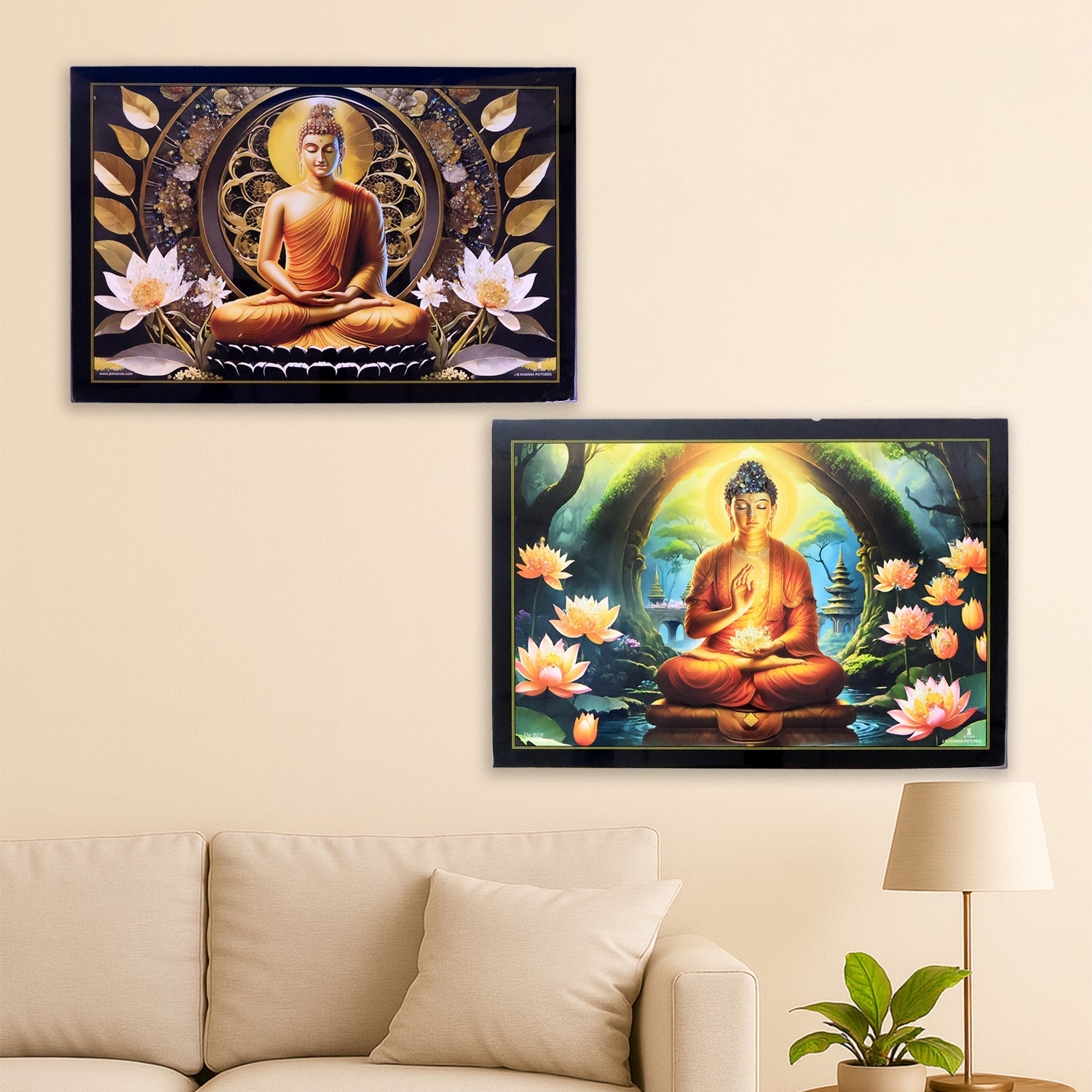 Lord Buddha Wall Painting Frame