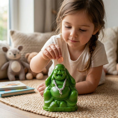Coin Storage Box with Buddha Idol