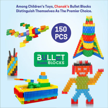 Aditi Bullet Puzzle Building Blocks | Creative Construction Toy Set for Kids