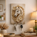 Horse Wooden Key Holder Wall Mount – Elegant Home & Office Decor