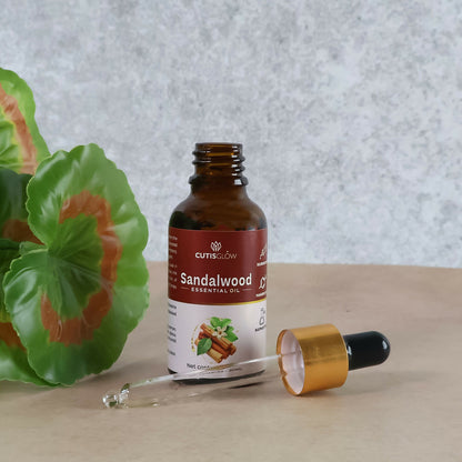 Eyelet Sandalwood Essential Oil – 100% Pure & Natural Aromatherapy Oil for Skin, Hair & Relaxation 30ml