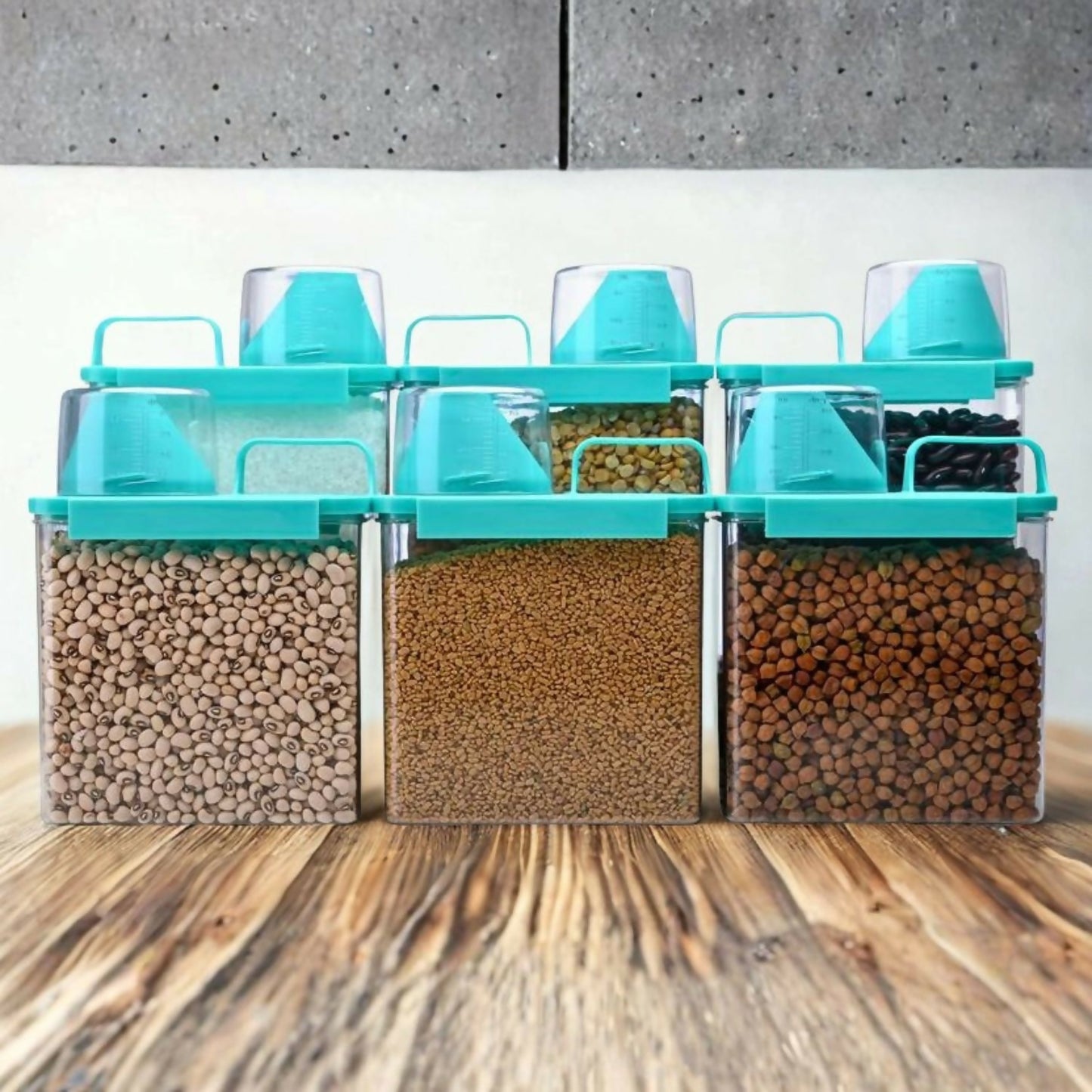 Scale Cap Kitchen Storage Container(pack of 6)