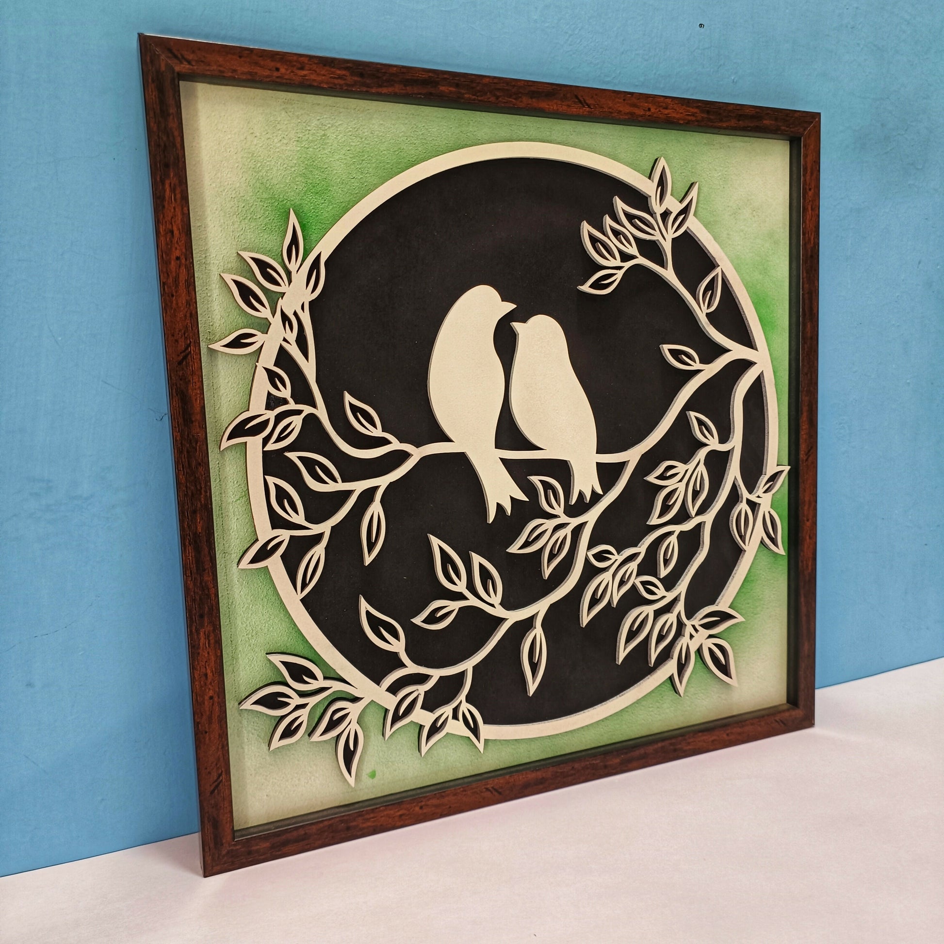 Handcrafted Wooden Bird ( Sparrow ) Wall Art – Minimal Bird Design | Natural Wood Finish | Eco-Friendly Wall Decor for Living Room, Bedroom & Office | Handmade in India