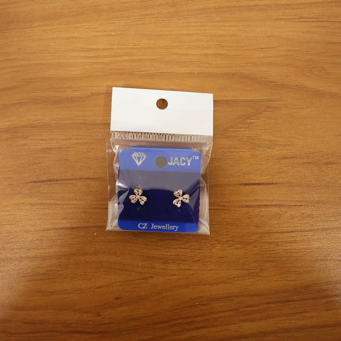 Elegant floral CZ stud earrings perfect for casual and festive occasions