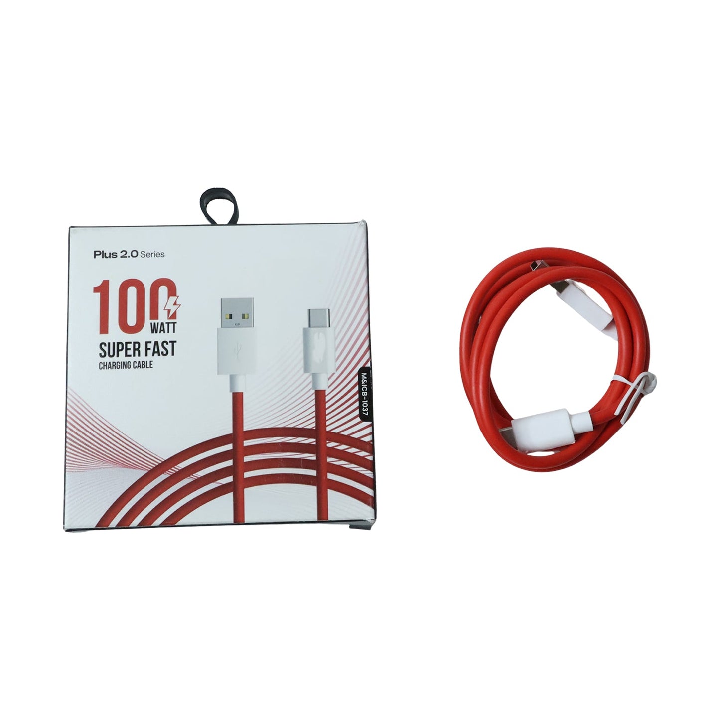 USB-A to Type C 100W super fast charging cable full length