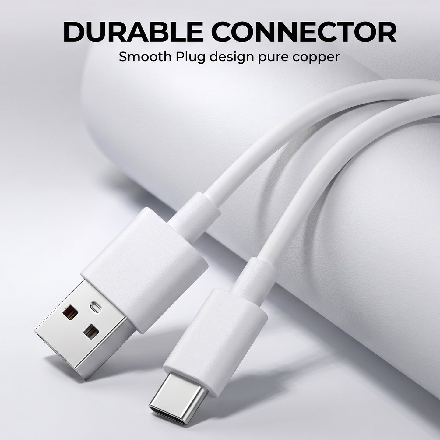 10W USB to Type-C Charging Cable (1 Pc, 1 Mtr)