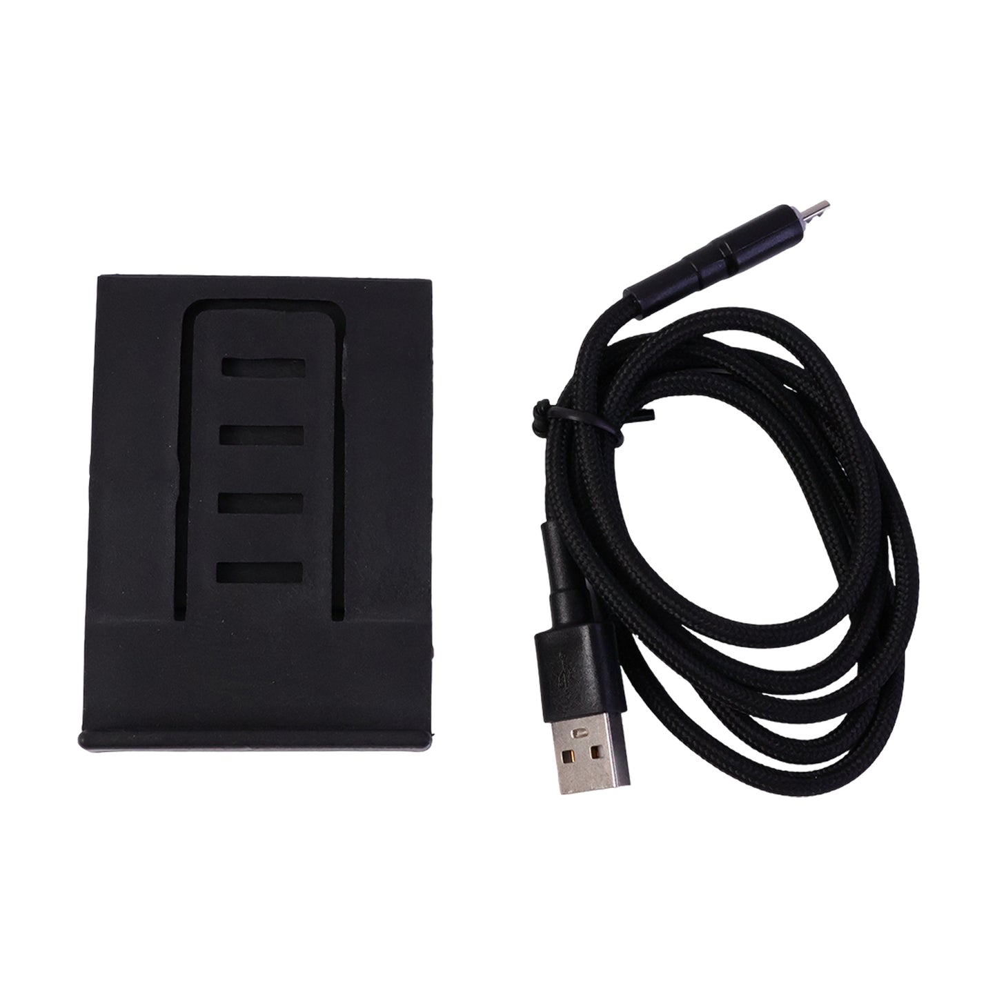 30W USB to Micro USB Braided Charging Cable with Mobile Stand (1 Pc, 1 Mtr)