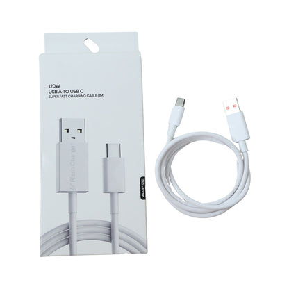 Flash Series 120W USB to Type C Super Fast Charging Cable (1 Mtr)