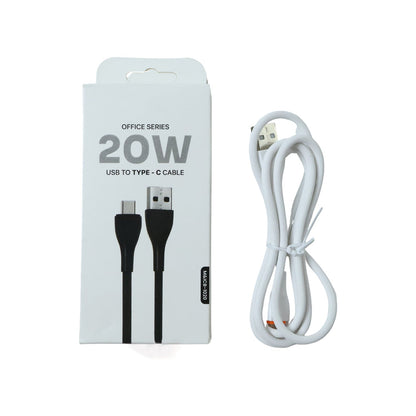 Office Series 20W USB to Type-C Fast Charging Cable (1 Pc)