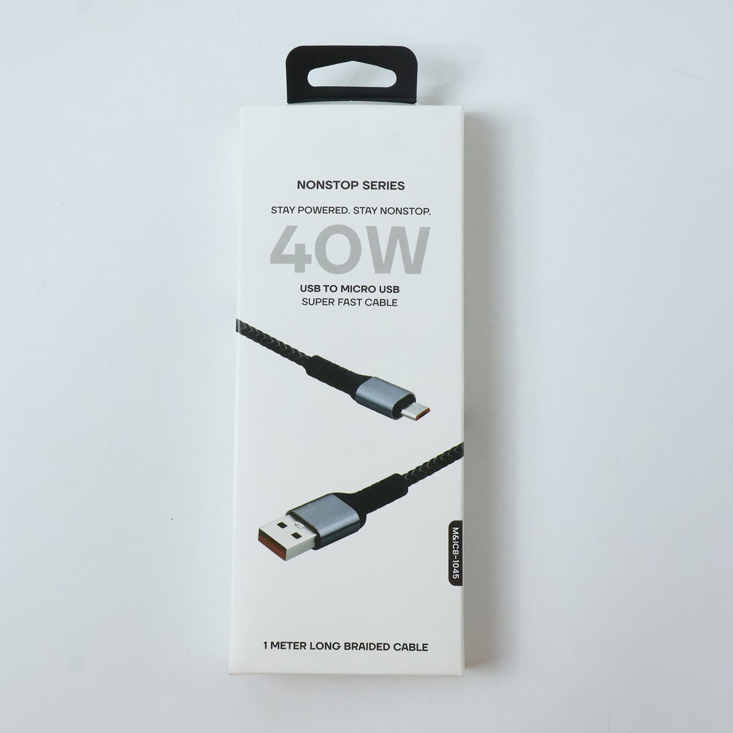 Nonstop Series 40W USB to Micro USB Super Fast Charging Cable (1 Mtr)