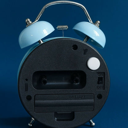 Vintage Twin Bell Alarm Clock with Loud Ringing | Retro Table Desk Clock