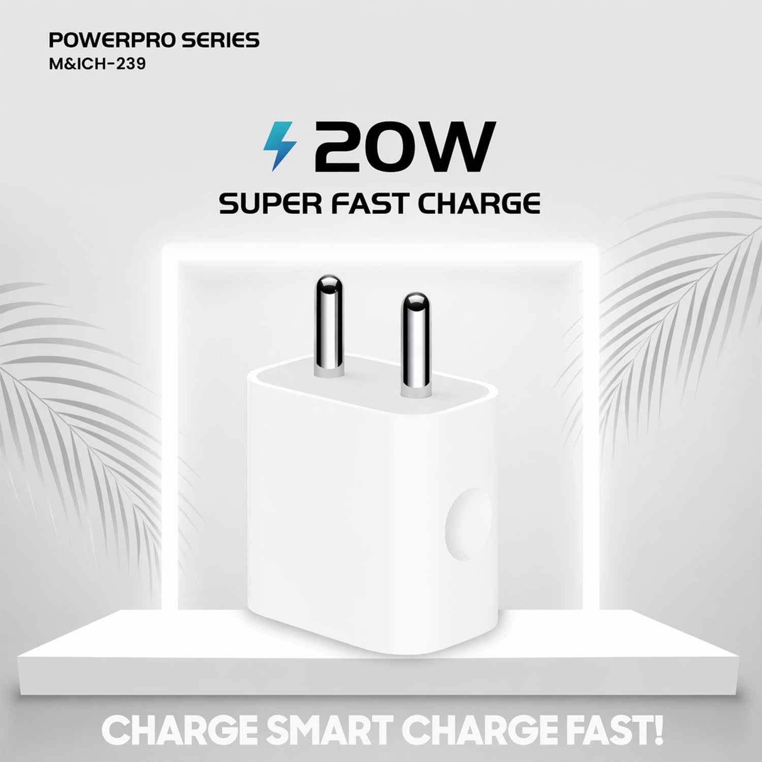 PowerPro 20W Fast Charger closeup view