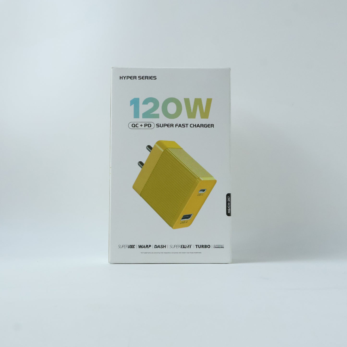 Portable 120W power adapter suitable for travel and home use