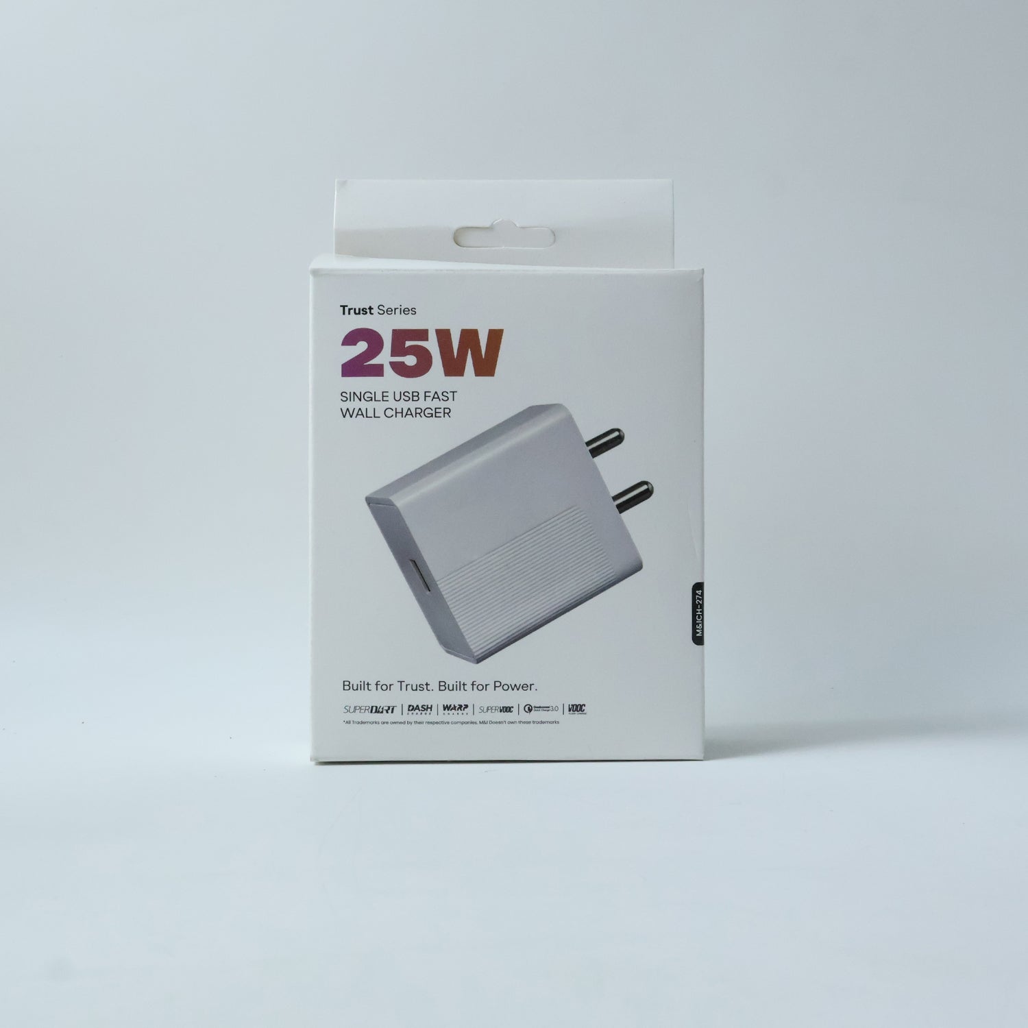 Trust Series 25W Fast Charging Type-C Wall Charger with Type-C Cable