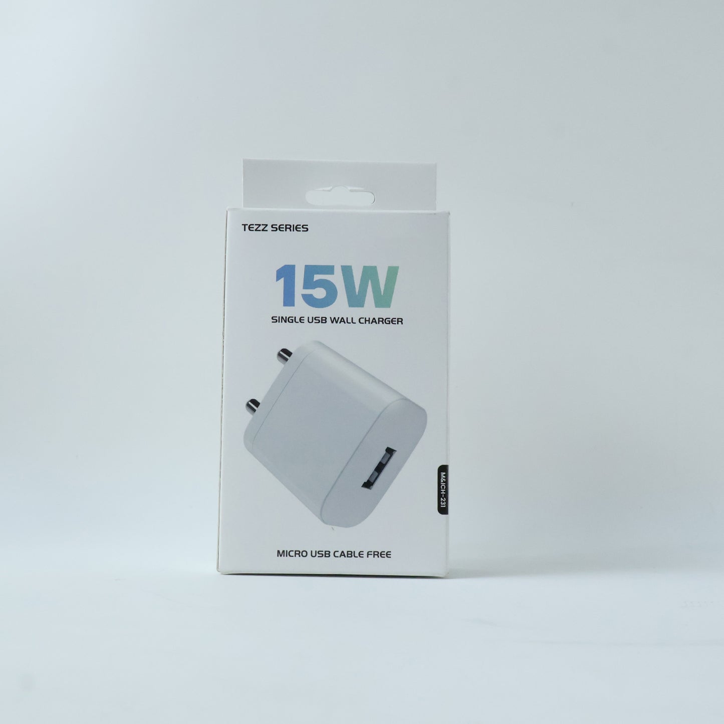 Tezz Series 15W Single USB Wall Charger with Micro USB Cable