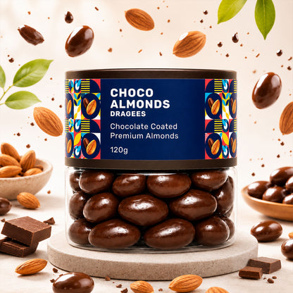Oracle Choco Almond Dragees presented beautifully, ideal for gifting