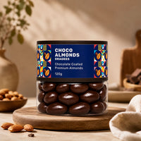 Oracle Choco Almonds Dragees, Smooth Chocolate-Coated Crunchy Premium Badam Treat 120g