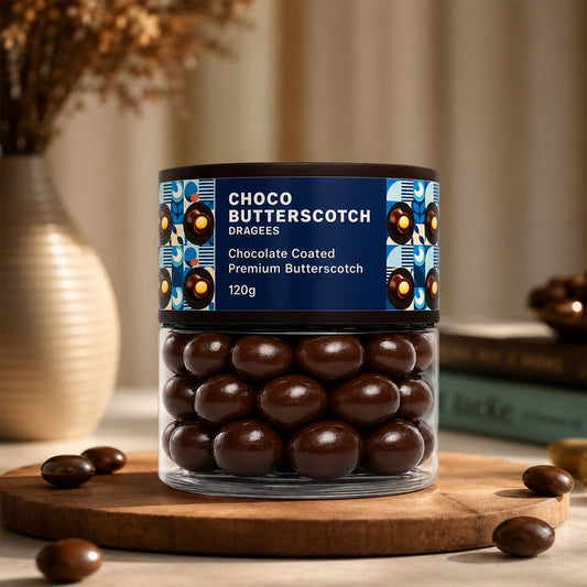 Oracle Choco Butterscotch Dragees, Crunchy Chocolate Candy 120g