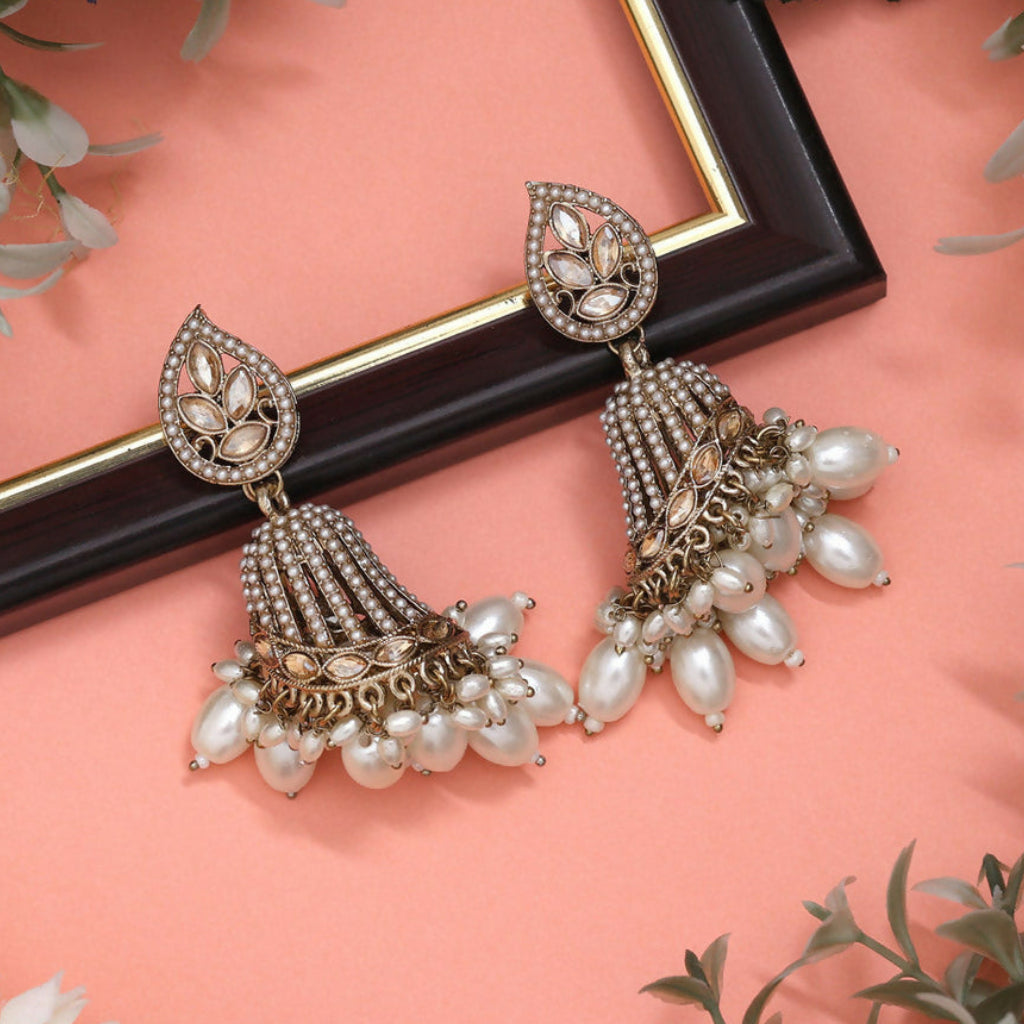 Artificial Earrings For Women Hanging Jhumkas Alloy Jhumki Earring