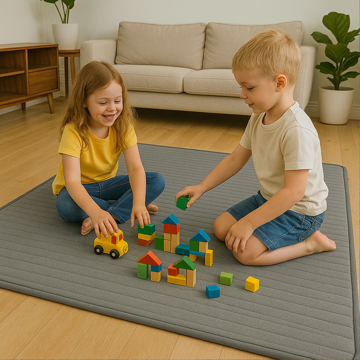 Slim Sleeping Mat, Lightweight Foldable Floor Mat for Yoga, Picnic, Travel & Indoor Use (72x36cm/1Inch)