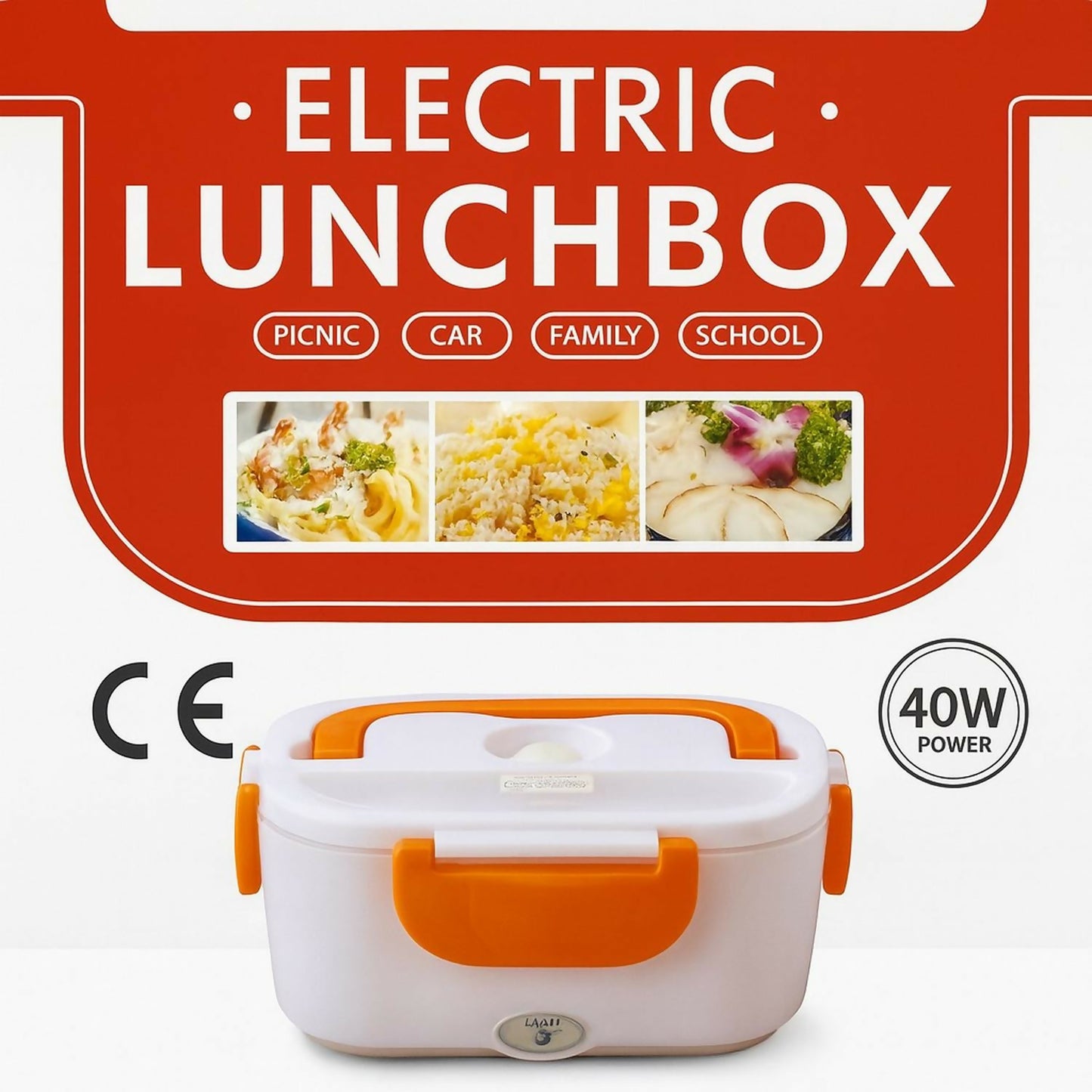 Premium Electric Lunch Box for Office, School & Travel | Portable Food Heater with Detachable Compartments, Leak-Proof Lid & Dual Voltage Car/Home Adapter | Easy to Clean & Durable