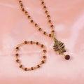 Mahakal Trishul Pendant Necklace & Rudraksha Mala Combo – Spiritual Protection