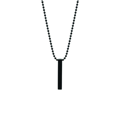 Black Bar Chain Pendent for mens