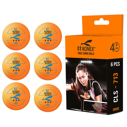 Professional Table Tennis Balls (6 Pc)