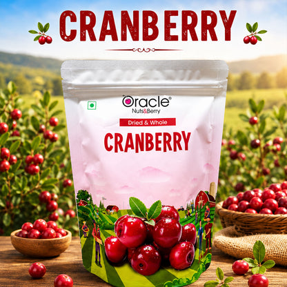 Close-up of dried cranberries from Oracle, rich in antioxidants and fiber